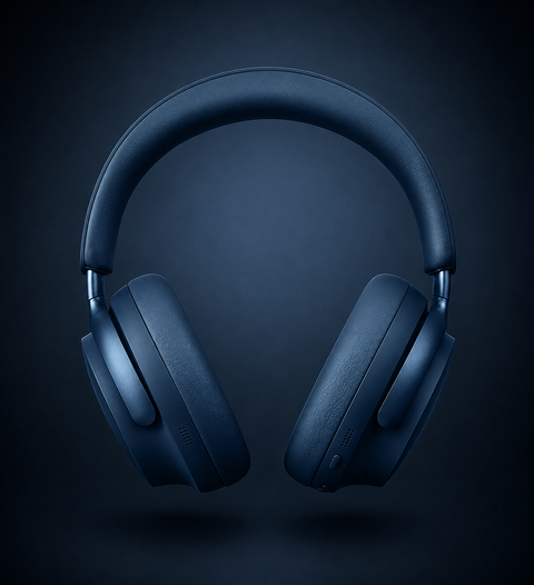 Bose QuietComfort Ultra Bluetooth Wireless Noise Cancelling Headphones for music with Spatial Audio, Over-the-Ear Headphones with Mic, Up to 24 Hours of Battery Life, Lunar Blue - Limited Edition