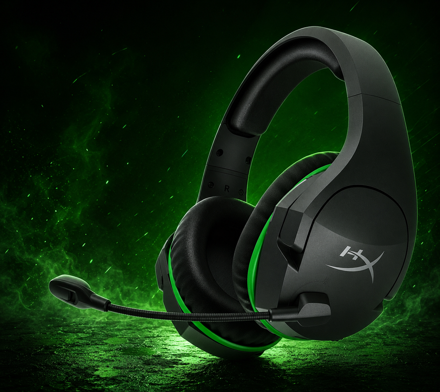 HyperX CloudX Stinger Core – Wireless Gaming Headset for Xbox Series X|S and Xbox One, Memory foam & Premium Leatherette Ear Cushions, Noise-Cancelling Microphone, Mic monitoring, Built-in chat mixer