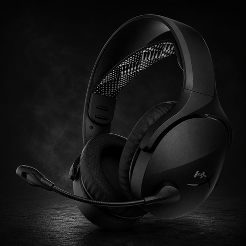 HyperX Cloud Jet Dual Wireless Gaming Headset, 2.4GHz & Bluetooth, PC, Mac, PS5, PS4, Mobile, 40 mm Driver, 25 Hours Battery Life, Swivel-to-Mute Microphone, Lightweight Design, Black