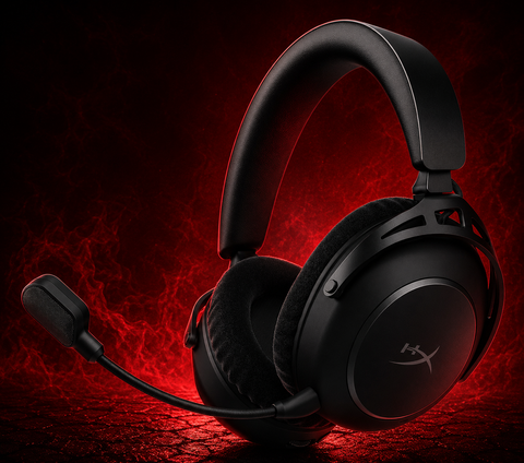 HyperX Cloud Alpha 2 Wireless Gaming Headset - 250 Hours Battery Life, 53 mm Dual Chamber Driver, Bluetooth & 2.4 GHz, RGB Base Station, Microphone, PC, PS5, PS4, Switch, Mobile, Black