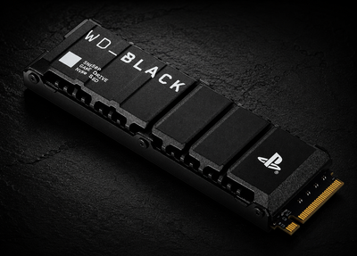 WD_BLACK SN850P 4TB PS5 NVMe SSD, Officially Licensed, Speeds up to 7300 MB/s, M.2 2280 PCIe, Heatsink Design, Computer Device Storage, Black, Solid State Drive, Gen4 x4 Interface
